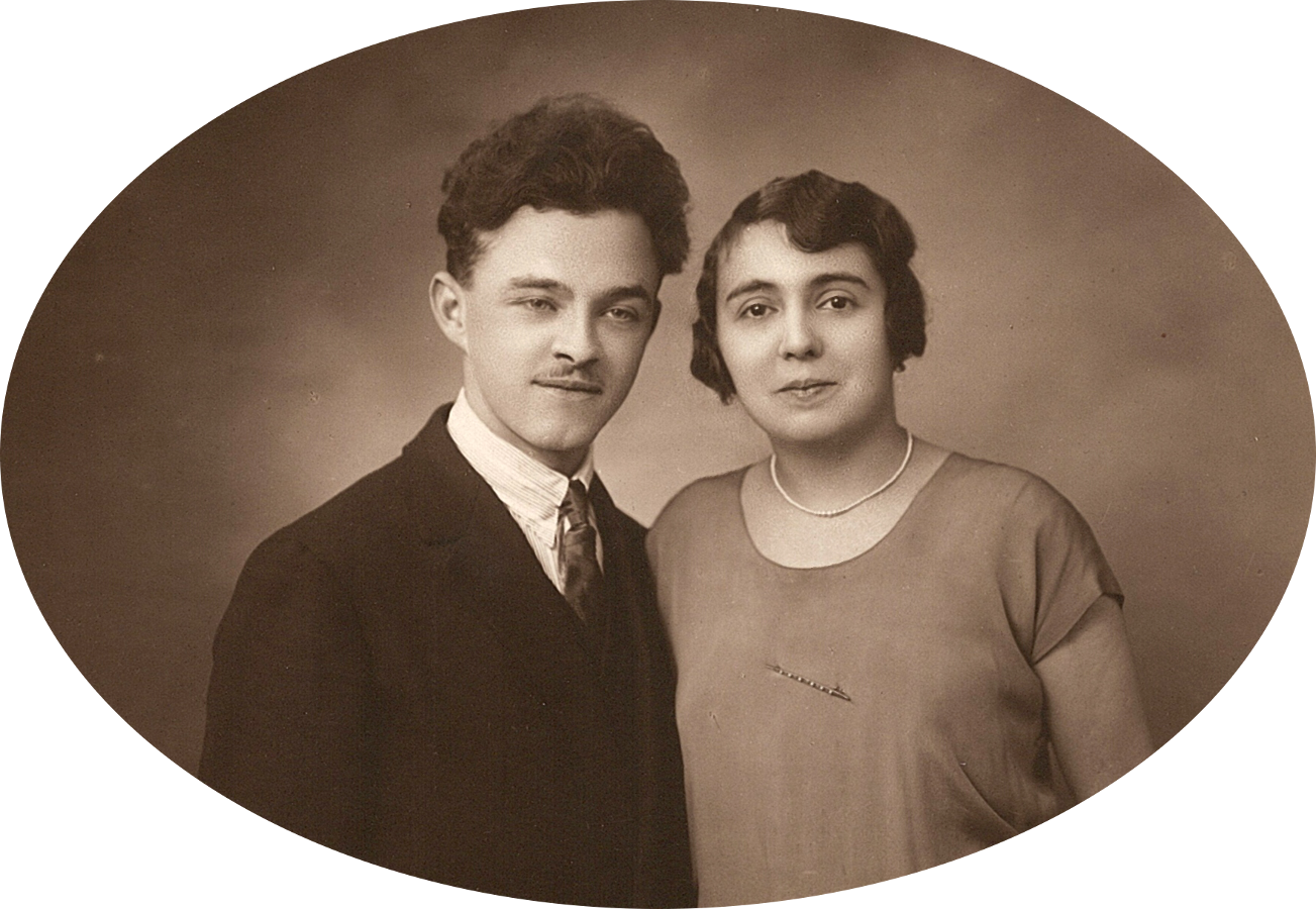 René Lenoir et Jeanne Pivet - photo des fiançailles - 1924
