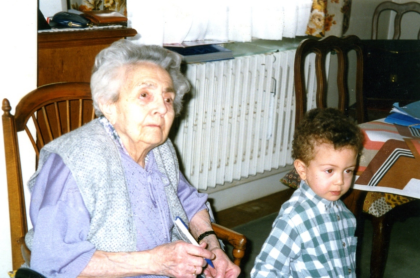 Jeanne Pivet et Karim Lebouc à Vineuil en 1996