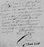 Acte de décès de Catherine Nouvion le 26 décembre 1710 à Blombay (Ardennes)