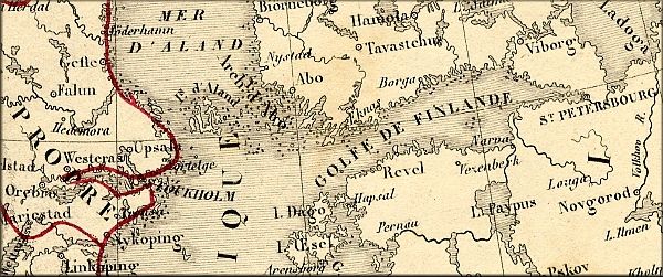 Aland / Aaland / Ahvenanmaa - carte geographique ancienne