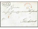Bergedorf - l'Allemagne de la Poste vers 1860 - philatelie et marcophilie - l'histoire par la lettre ancienne et le timbre