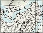 Tunisie / Tunis / Tunisia / Tunisi / Etat de Tunis / Stato di Tunisi - carte geographique ancienne italienne de Benedetto Marzolla de 1849 (en provenance du site cartographique David Rumsey Historical Maps)