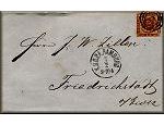 Hambourg / Hamburg - l'Allemagne de la Poste vers 1860 - philatelie et marcophilie - l'histoire par la lettre ancienne et le timbre