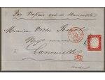 Italie / Italia / Italy - philatelie - histoire postale - marcophilie - l'histoire par la lettre ancienne et le timbre - l'Europe de la Poste vers 1860