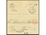lettre ancienne de  Wilna / Wilno / Vilnius (Lituanie / Lithuanie / Lietuva) pour la banque Rothschild de Paris (France) - 6 mai 1850