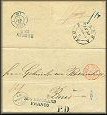lettre ancienne de  Wilna / Wilno / Vilnius (Lituanie / Lithuanie / Lietuva) pour la banque Rothschild de Paris (France) - 6 mai 1850