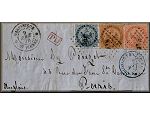 Martinique (Antilles) - la France de la Poste vers 1860 - philatelie et marcophilie - l'histoire par la lettre ancienne et le timbre