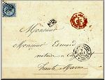 Mayotte (Comores) - la France de la Poste vers 1860 - philatelie et marcophilie - l'histoire par la lettre ancienne et le timbre